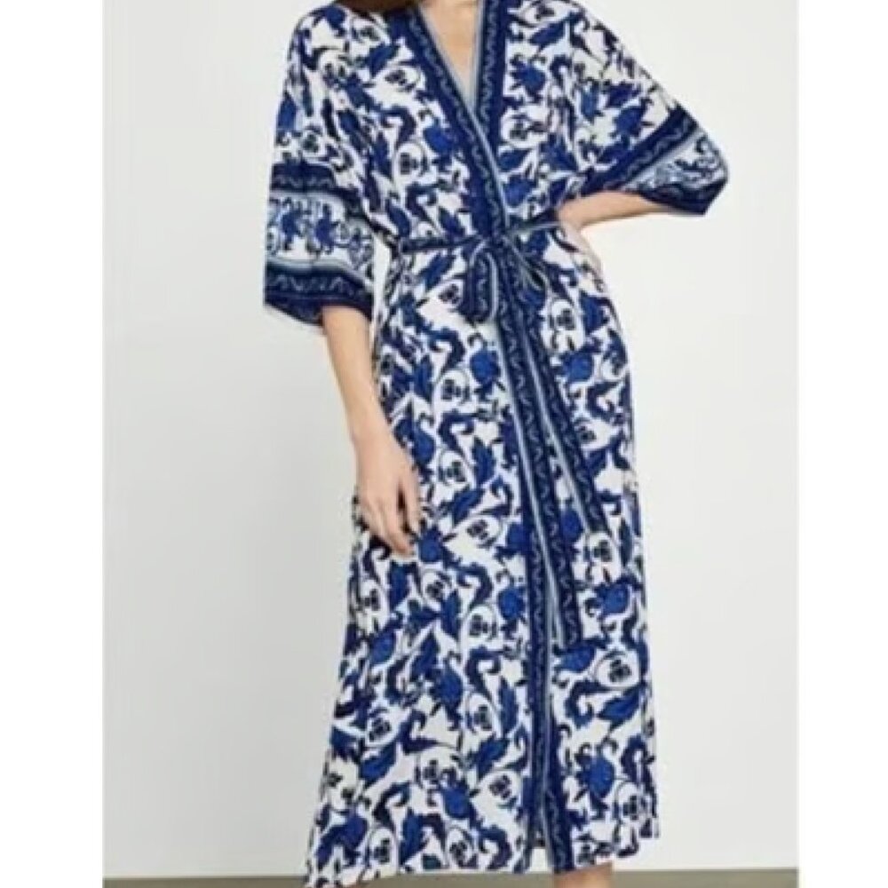 BCBGMaxAzria Floral Longline Wrap Jacket/Dress - NWT | size XS/S